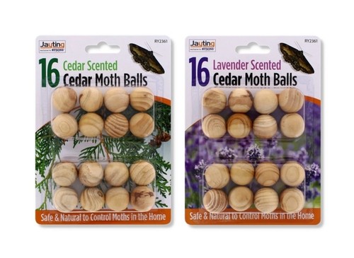 32pcs wood moth balls - 32pcs, natural