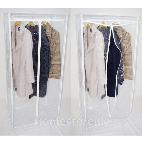 Metal frame clear wardrobe - metal,