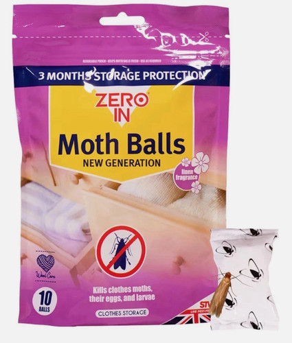 Moth balls zero clothes - 10, in
