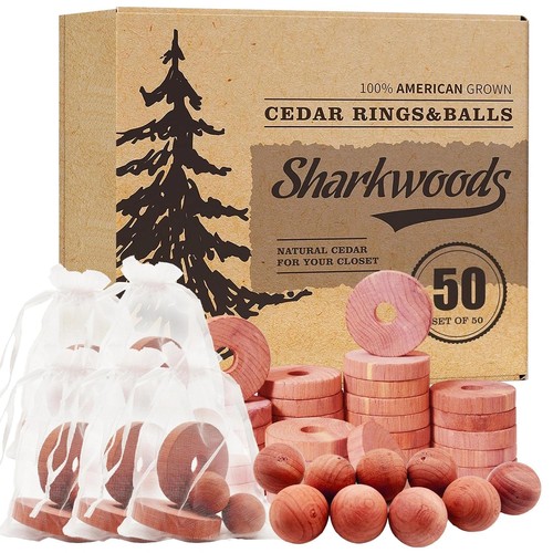 Pack cedar blocks rings - 50,