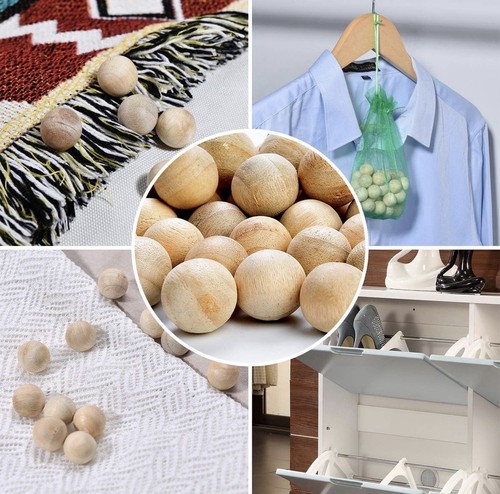 Pcs wood moth balls - wood, natural