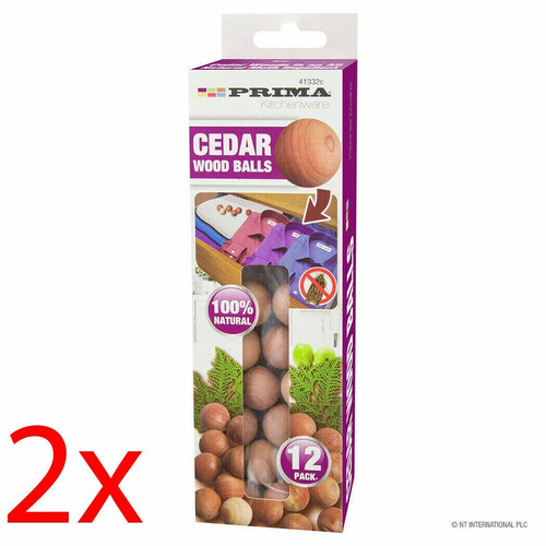 12pc cedar wood moth balls - 2, x